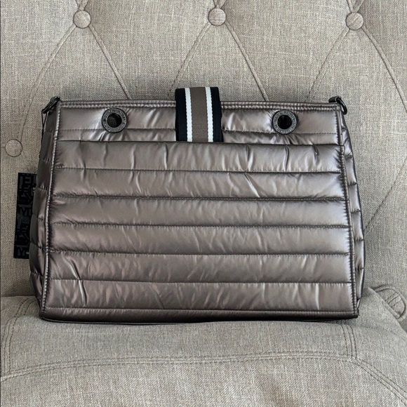 Think Royln Large Shoulder Bag w/ Crossbody Strap - Kennedy ~ Pearl Latte - Picture 3 of 10